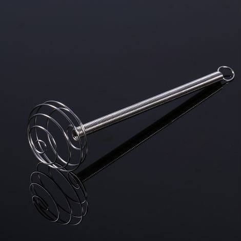 Cuillère à miel en acier inoxydable de haute qualité de 15 cm de long, avec bâtonnet mélangeur intégré. Nouveau style. (1/5)