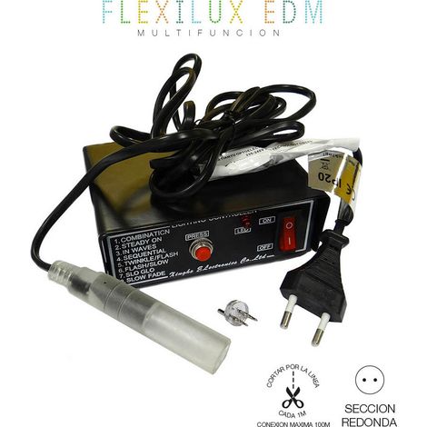 edm Programmeur Tube Flexilux noir 100 mètres (1/3)