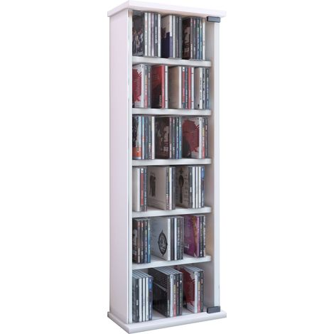Legno CD DVD Stand Mensola Vetro Porta Vetro Vetro 92x31x18 - VCM