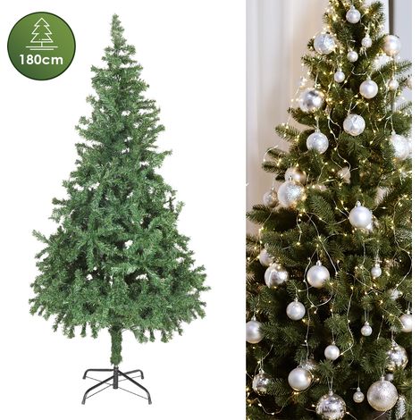 SWANEW Kunstish Christmas Tree 180cm Green Christmas Tree Tree con supporto in PVC Ago difficile da rafforzare la decorazione natalizia per festival e famiglie Decorazione natalizia (1/5)