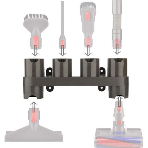 Porta accessori per aspirapolvere Dyson, organizer per accessori per aspirapolvere Dyson V15 V12 V11 V10 V8 V7, compatibile con tutte le parti, inclusa la spazzola motorizzata. (1/5)