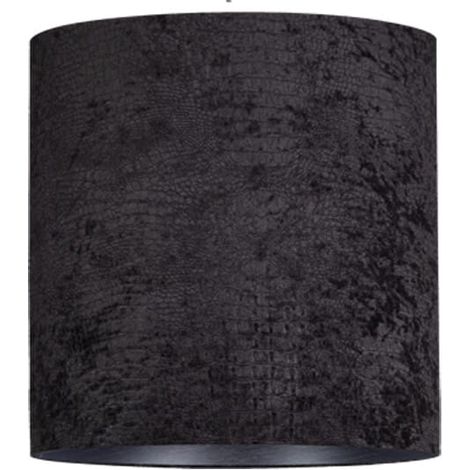Paralume cilindrico nero velluto 16x17,5 Nowodvorski BARREL
