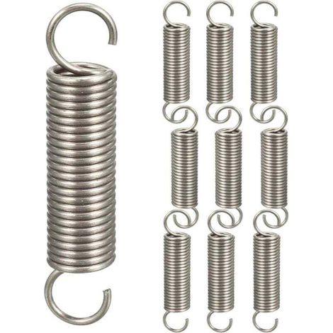 10 Stück Doppelhaken-Zugfedern, Druckfedern-Sortiment, Hakenfedern, 1,21145 mm