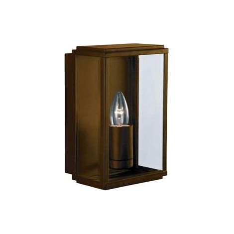 Searchlight Box Lampada da parete e portico per esterni 1 luce marrone ruggine IP44