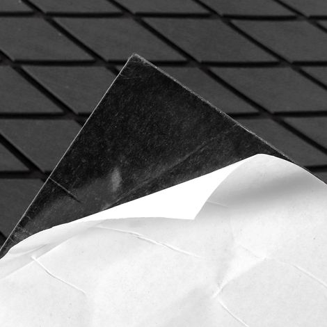 Tapis antidérapant en EVA pour yacht/camping-car, grand format losange (gris foncé + noir, 190 x 70 cm) (surdimensionné) (1/5)