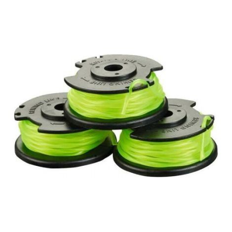Lot de 3 bobines simple fil torsadé 2mm pour coupe-bordures sur batterie RAC143 (1/4)