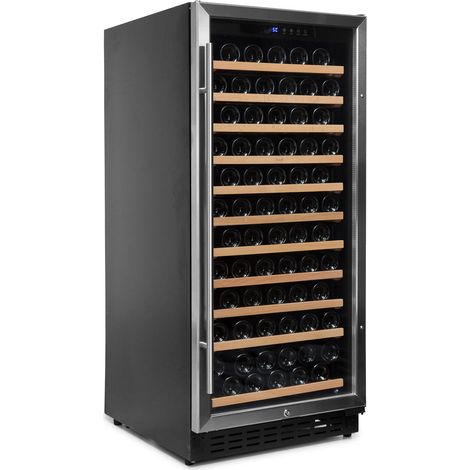 Cave à vin inox 110 bouteilles 1 température - Vinobox (1/5)