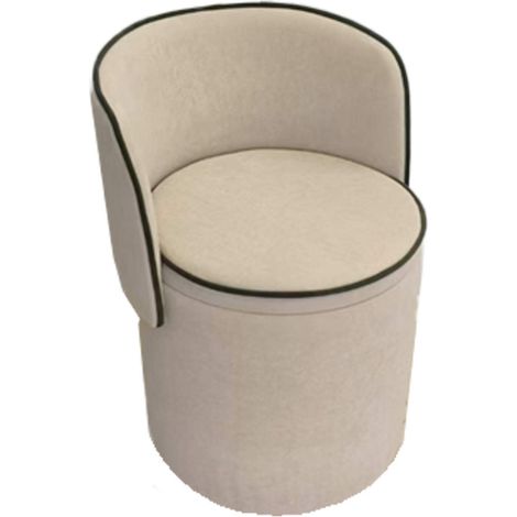Amadeus - Tabouret fauteuil Eclipse beige/kaki (1/2)