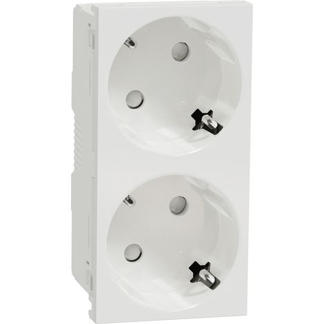 presa schneider-electric nu306618 doppia bianca pratica