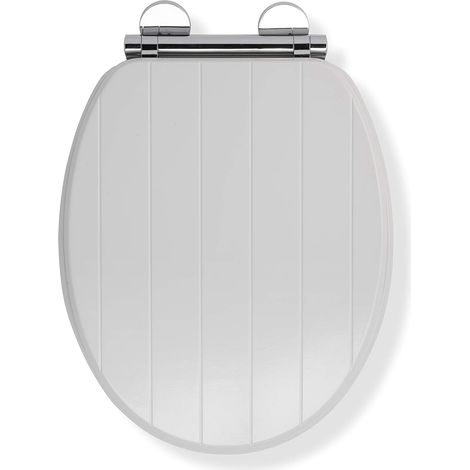 Croydex Soft Close Wood Toilet Seat with Quick Release & Flexi-Fix - Portland (1/5)