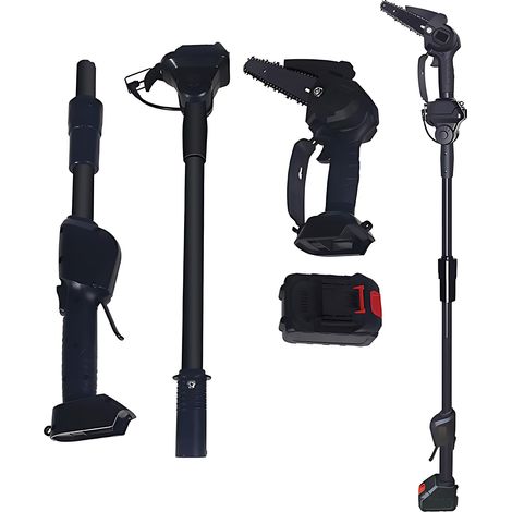 Sécateur électrique sans fil télescopique 21V moteur brushless lame SK5 réglable coupe branches jusqu'à 10cm aluminium (1/5)