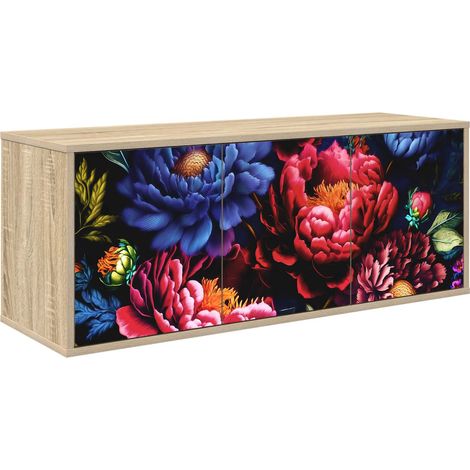 Wall-mounted TV Cabinet KIEL 102 x 33 x 40 cm Sonoma Oak vidaXL (1/5)