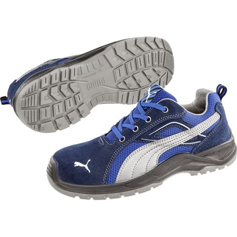 PUMA Omni Blue Low SRC 643610-45  Sicherheitsschuh S1P Schuhgröße (EU): 45 Blau, Silber 1 St.