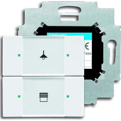 Busch-Jaeger Tastsensor 2fach m.Busankoppler 6126/01-84 (1/3)