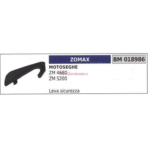 Leva sicurezza acceleratore ZOMAX motosega ZM 4680 5200 018689
