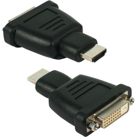 Adaptateur HDMI™/DVI-D,, Connecteur DVI-D Dual-Link (24+1 broches)  connecteur HDMI™ (type A). (1/2)