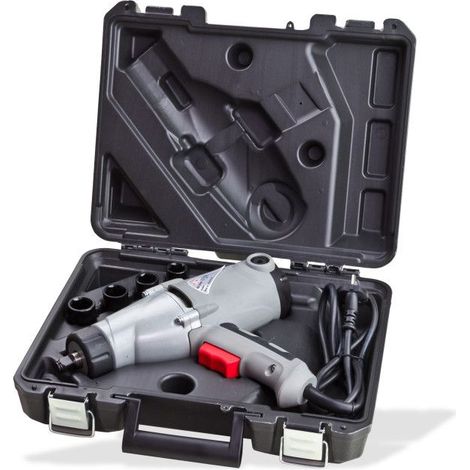 Dema – Clé à chocs électrique ½' – Couple max 450 Nm – Puissance 1010 Watt – Alimentation 220-240 Volt – Coffret avec 4 douilles - ES1010