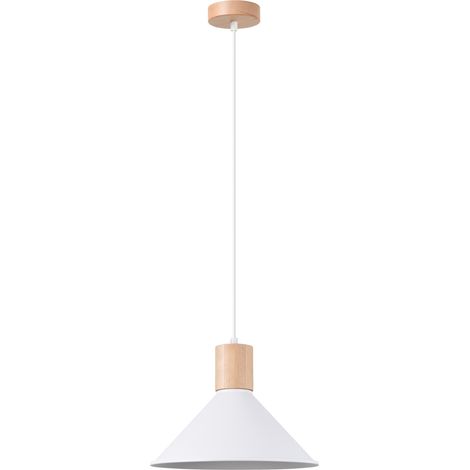 Sollux Jaga 30cm Kuppel-Pendelleuchte, weiß (1/5)