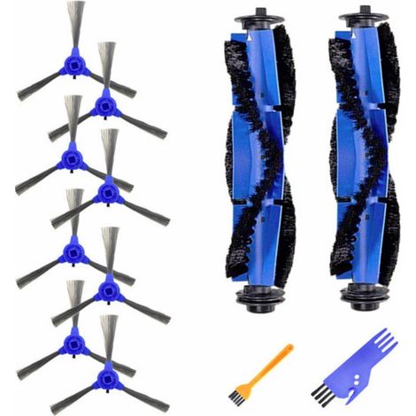 Ensemble Brosses Principale et Latérale pour Balayeuse eufy11S RoboVac 30 / 30C / 15C (1/5)