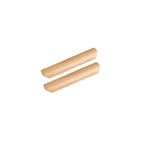 Ede Lot de 10 poignées métalliques, dont certaines en bois. Poignée pour meubles de tiroir à visser, entraxe de 128 mm. (1/5)