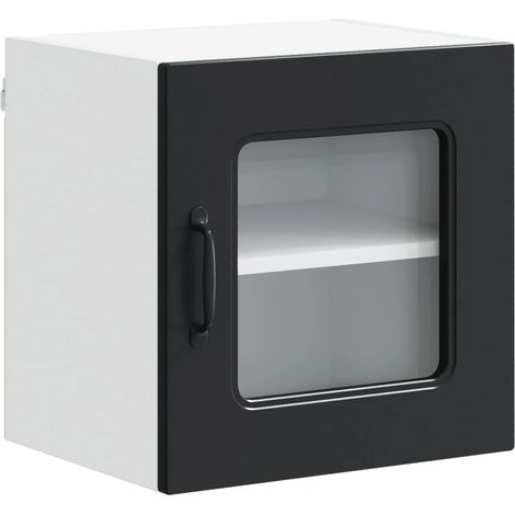 Armadio da cucina rettangolare con ampio spazio di archiviazione 40 x 31 x 40 cm in legno multistrato nero 020053515