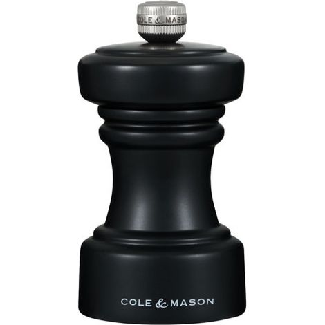 Moulin à Poivre Hoxton Noir Mat Mécanisme Broyeur Carbone Précis - Cole Et Mason