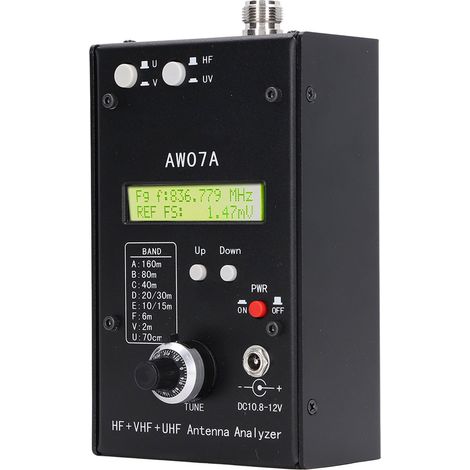 Analyseur d'antenne TOS AW07A HF VHF UHF 490 MHz, testeur d'impédance TOS (1/5)
