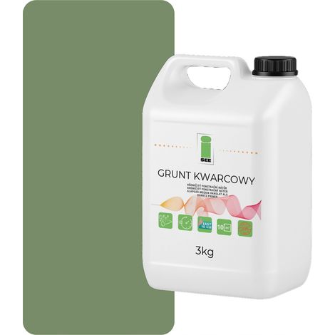 Imprimación de cuarzo para yeso de silicona, 3 kg, verde oliva F476 (1/5)