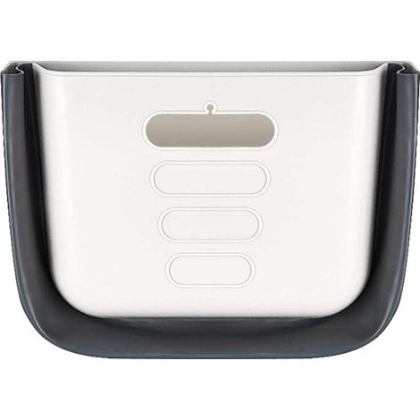 Poubelle pliable, poubelle à suspendre à la porte d'un placard de cuisine, pour une fixation murale, pour la cuisine, le bureau, la salle de bain, les toilettes (blanche) (1/5)