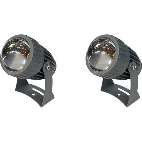 focos LED exteriores para jardín e iluminación paisajística, 10 W, CA 220 V, IP65, resistentes al agua, haz único, luz blanca.