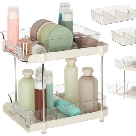 Schreibtisch organizer fur kuche badezimmer acryl zweistockig 883