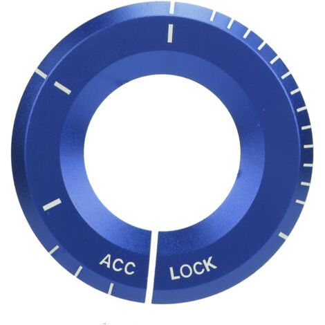 QORVA- Anneau décoratif de commutateur d'allumage, accessoire automatique de remplacement pour MercedesBenz classe A (bleu) (1/5)