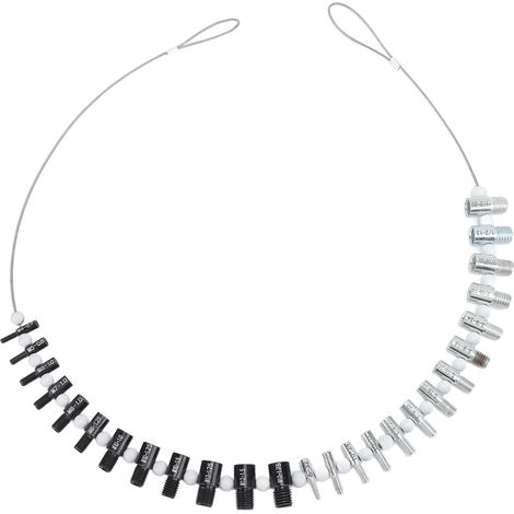 Jauges de contrôle de filetage pour écrous et boulons, 12 calibres métriques, haute précision, pour le contrôle des trous filetés de boulons fixes (1/5)