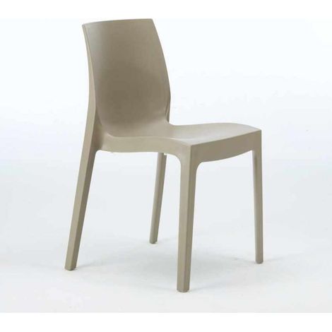 22 Sedie Rome Grand Soleil polipropilene impilabili bar offerta stock - Beige