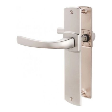 Set per porta Muze BEZAULT - Interasse 195mm - Cromo velluto - Bocca di erogazione 4075/6391 - 086441