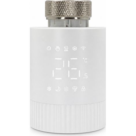 Vanne thermostatique intelligente WiFi Tuya TRV006 pour radiateur, compatible avec Alexa et Google Home (1/5)