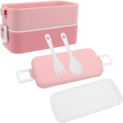 Boîte à lunch rose en polypropylène (PP) de 800 ml avec (1/5)