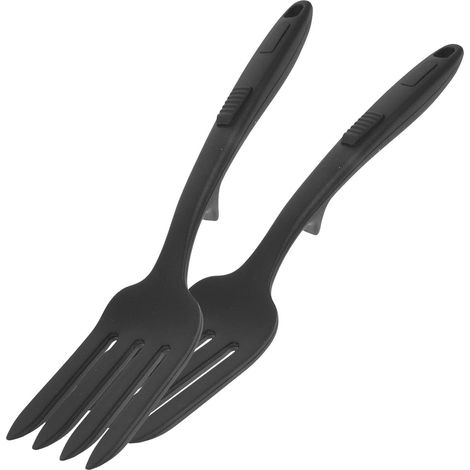 Ensemble de 2 ustensiles de cuisine noirs pour pâtes (1/4)