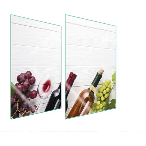 PLACA PROTECTORA DE VIDRIO PARA COCINA 2x35x52 VINO (1/5)