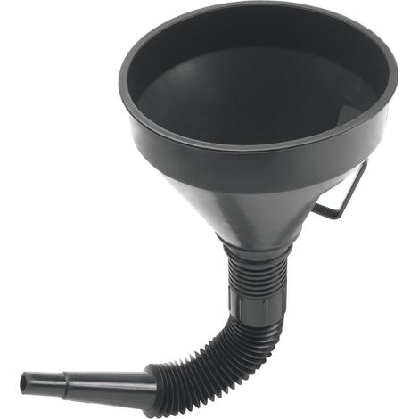 Lot de 2 entonnoirs pour huile moteur, fluides, essence, liquides, kérosène avec rallonge de bec flexible. (1/4)
