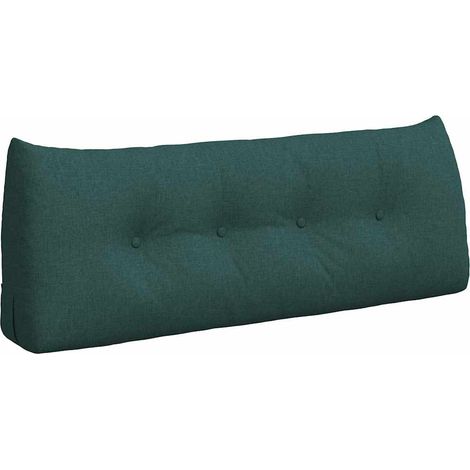 Cojín de Espalda Verde oscuro 120 x 24 x 50 cm tela vidaXL