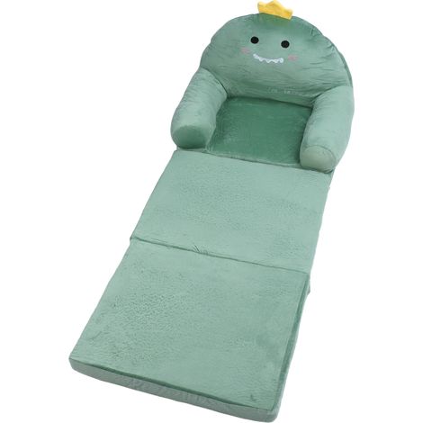 Canapé pliable pour enfants, motif dessin animé mignon, doux et confortable, canapé pliable pour enfants, canapé pour tout-petits, maison d'enfants, dinosaure, 3 couches (1/5)