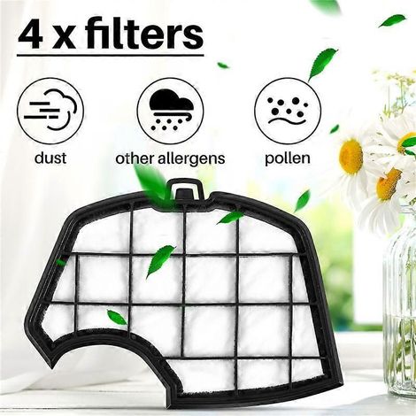 Lot de 4 filtres de rechange pour moteur d'aspirateur Vorwerk Kobold VK. (1/5)