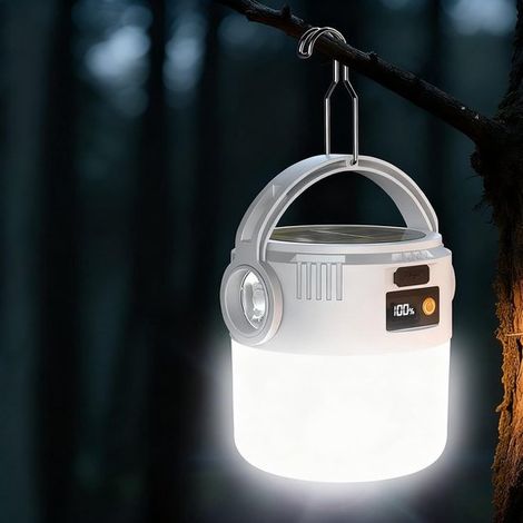 Lampes de secours solaires et lampes LED extérieures étanches – portables, adaptées au camping, aux tentes, aux abris et à l'alimentation de secours. (1/5)