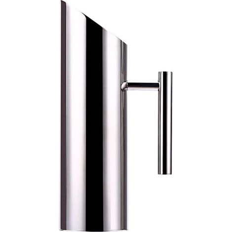 Carafe à Eau Inox 2L - Acier Inoxydable - Finition Miroir - Poignée Ergonomique - Maison Restaurant Bar - Argent (1/5)