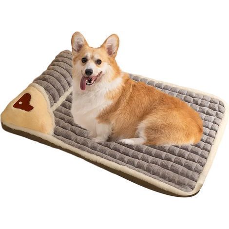 Panier Chien Lavable, Tapis Chien Grande Taille, Matelas pour Chiens avec Housse Lavable Amovible, Confortable et Respirant Canapé pour Grands Chiens, Chats, Lapins,XL (1/5)