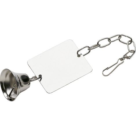 Ferplast Miroir PA 4242 Miroir avec cloche pour canaris, petits oiseaux et oiseaux exotiques . Variante PA 4242 - Misure: 7 x h 29 cm - (1/3)
