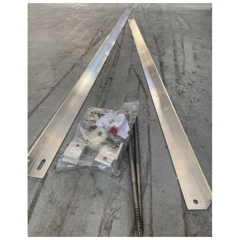 Kit support de fixation à 45° pour 1 capteur solaire TSOL 25 (version1) sur toit-terrasse EMAT 5000-217 (1/2)