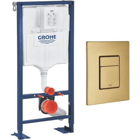 Bâti-support autoportant GROHE Solido  + Plaque commande GROHE Skate Cosmopolitan Cool Sunrise (1/4)