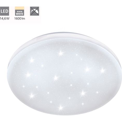 EGLO LED-Deckenleuchte Ø330 WS/KRISTALLEFF.'FRANIA-S' (97878) (1/5)